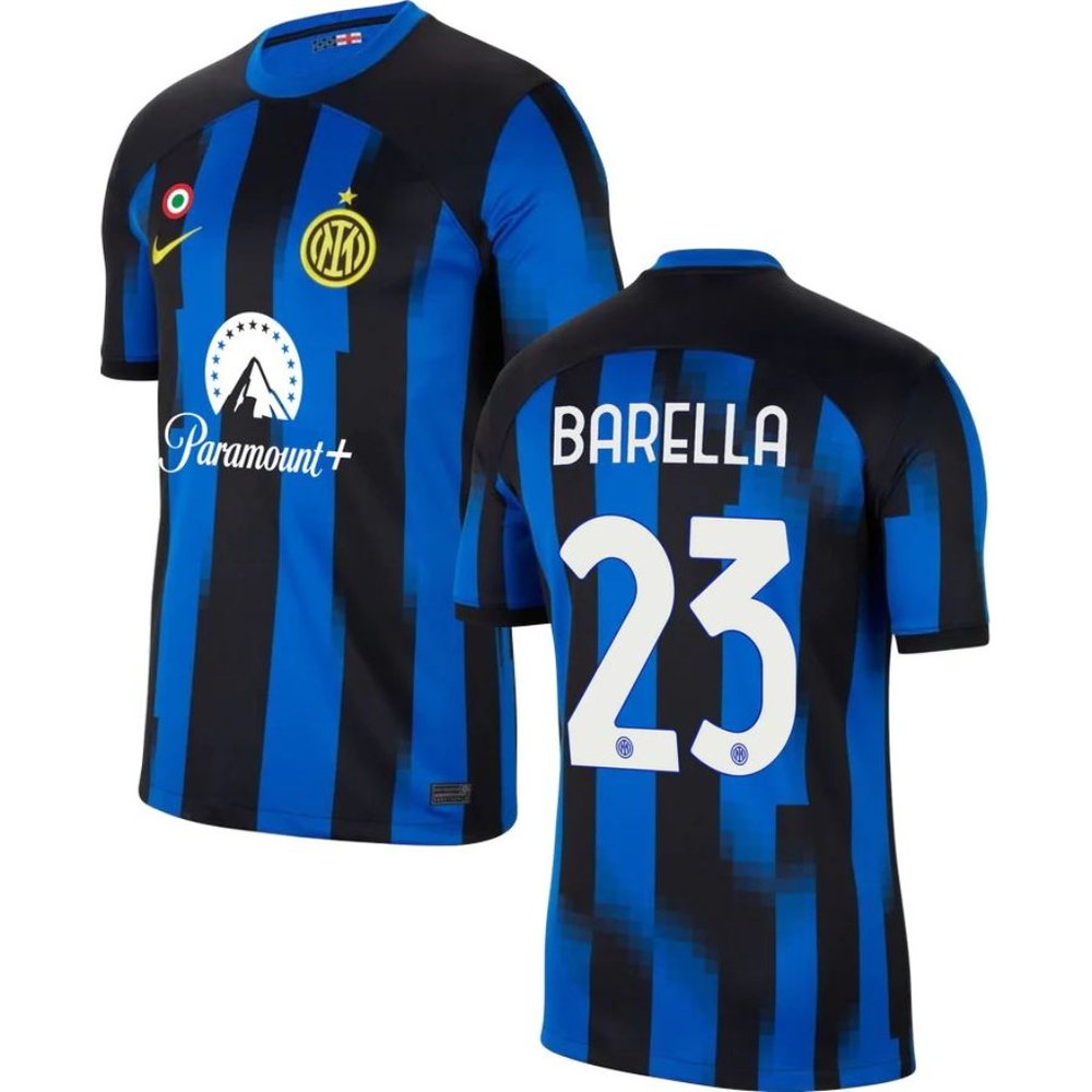 Inter Milan Nicolò Barella 2023-24 Home Jersey